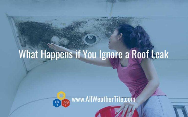 What Happens if You Ignore a Roof Leak